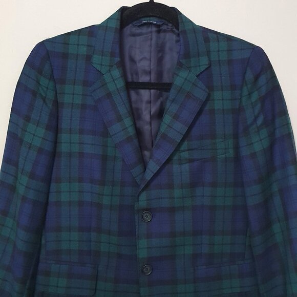 NEW Brooks Brothers 100% Wool Plaid Blazer Jacket - Picture 8 of 10